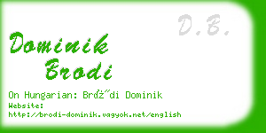 dominik brodi business card